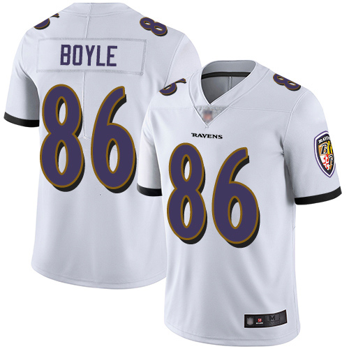 Baltimore Ravens Limited White Men Nick Boyle Road Jersey NFL Football #86 Vapor Untouchable